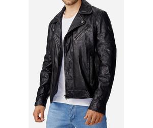 Tazzio Herren Jacke Lederjacke Biker Echtleder XL