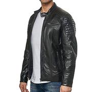 Tazzio Herren Jacke Lederjacke Biker Echtleder S