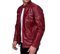 Tazzio Herren Jacke Lederjacke Biker Echtleder XL