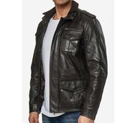 Tazzio Herren Jacke Lederjacke Trenchcoat M