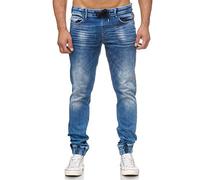 Tazzio Herren Jeans Regular Fit im Jogger-Stil S