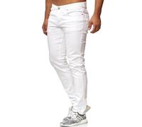 Tazzio Herren Jeans Slim Fit Weiss M533-2 Weiss 36/32