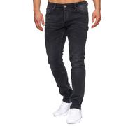Tazzio Herren Jeans Slim Fit Schwarz M533-3 Schwarz 36/32