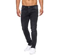 Tazzio Herren Jeans Slim Fit Schwarz M533-3 Schwarz 31/32