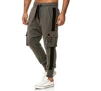 Tazzio Herren Jogginghose Cargohose im Haremstil 19619 (S, Anthrazit(618))