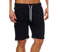 Tazzio Herren Shorts Cargo Hose Cargoshorts Bermuda Sweatshorts Kurze Jogging Hose Jogginghose Fitnesshose Traininghose Sweatpants Sporthose Freizeithose 17600 M1 Schwarz L