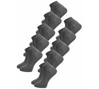 Tazzio Herren Sneaker Socken 10er-Pack Sneakersocken Socks A906 (Anthrazit, 39-42)