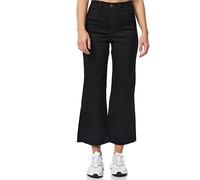 Tazzio Jeans Damen Flared Bootcut Stretch Hose Denim Jeanshose Regular Fit F113 (Schwarz, 40)