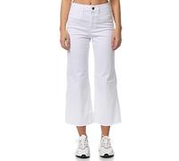 Tazzio Jeans Damen Flared Bootcut Stretch Hose Denim Jeanshose Regular Fit F113 (Weiß, 42)