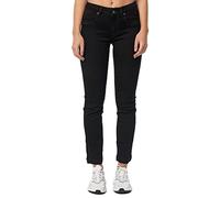 Tazzio Jeans Damen Straight Leg Stretch Hose Denim Jeanshose Fit F110 (Schwarz, 34)