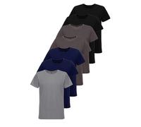 Tazzio T-Shirt Herren 7er-Pack Rundhals Shirt Rundhalsausschnitt Basic E106