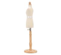 Tbest Puppenkleidform, Professionelles Nähen, Schneiderpuppe mit Stabilem Buchenholzsockel Zum Drapieren und Präsentieren von Modedesign