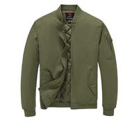 TBMPOY Herren Herbstjacke Winter Windbreaker Bomber Reißverschluss Gepolstert Softshell Warm Winddicht Casual Mantel, 5-army Green, M