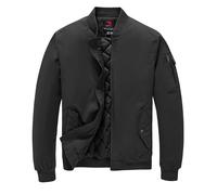 TBMPOY Herren Herbstjacke Winter Windbreaker Bomber Reißverschluss Gepolstert Softshell Warm Winddicht Casual Mantel, 1-schwarz, XXL