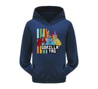 TBNRFrags Jungen Hoodies Gorilla Tag 3D Kapuzenpullover Kinder Langarm Top Cartoon Pullover mit Tasche Grafik Sweatshirt, navy, 11-12 Years