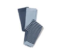 Tchibo - 2 Kinder-Feinstrumpf-Leggings - Mädchen - Gr. 122/128 - blau/gestreift