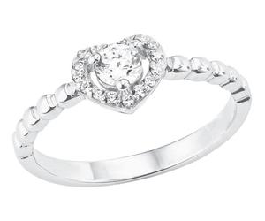 Tchibo - Amor Ring mit Herz-Symbol - Damen - Gr. 17 - silber