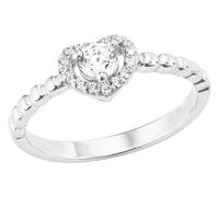 Tchibo - Amor Ring mit Herz-Symbol - Damen - Gr. 19 - silber