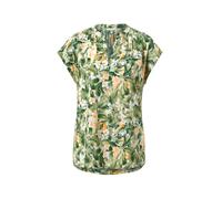 Tchibo - Bedruckte Kurzarmbluse - Damen - Gr. 36 - weiß/print