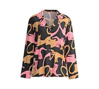 Tchibo - Calida Langarm-Shirt »Sleep Over M&M« - Damen - Gr. L - schwarz/print