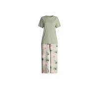 Tchibo - Calida »Leaf Dreams« 7/8-Pyjama - Gr. S - grün