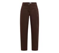 Cecil Stoffhose Style Scarlett Damen Mid Waist Barrel Leg Casual Fit Macchiato Braun Gr. 28