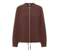 Langarmbluse CECIL, Damen, Gr. M (40), macchiato braun, Stoff, 60% Viskose, 39% Polyester, 1% Elasthan, unifarben, klassisch normal, Rundhals, elastischer Bund, Blusen, Rundhalsausschnitt (47873566-M)