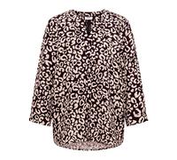 Longbluse CECIL, Damen, Gr. M (40), rich burgundy, Web, 55% Leinen, 45% Viskose, klassisch normal, Rundhals, Bündchen, Blusen Longbluse, mit Knopfleiste (69295920-M) rich burgundy