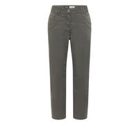 7/8 Mid Waist Slim Leg Hose im Casual Fit