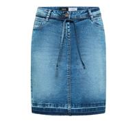 Jeansrock CECIL, Damen, Gr. 34, authentic used wash, Jeans, 78% Baumwolle, 20% Polyester, 2% Elasthan, unifarben, comfort fit knielang, Röcke Jeansrock (99028047-34) authentic used wash
