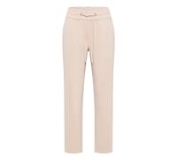 Jerseyhose CECIL "Style Tracey", Damen, Gr. L (42), Länge 26, grain beige, Web, Obermaterial: 66% Baumwolle, 30% Polyester, 4% Elasthan, unifarben, regular fit knöchelfrei, Hosen Jerseyhose, mit elast
