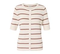 Tchibo - Feinstrick-Cardigan mit Leinen - Damen - Gr. M - creme