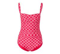 Tchibo - Figurformender Badeanzug - Damen - Gr. 44 - weiß/print