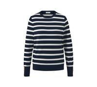 Tchibo - Gestreifter Feinstrickpullover - Damen - Gr. L - dunkelblau/gestreift