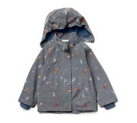 Tchibo - Kinder-Thermo-Regenjacke mit reflektierenden Elementen - Gr. 98/104 - silber/print