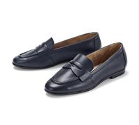 Tchibo - Leder-Loafer - Damen - Gr. 39 - dunkelblau
