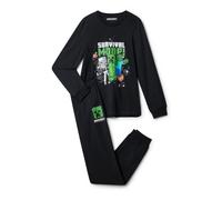 Tchibo - Minecraft Kinder-Pyjama - Jungen - Gr. 170/176 - schwarz/print
