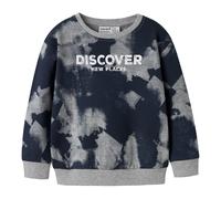 Tchibo - Name IT Kinder-Sweatshirt in Batikoptik - Jungen - Gr. 110 - grau
