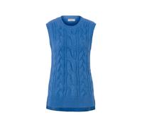 Tchibo - Strick-Pullunder mit Zopfmuster - Damen - Gr. M - hellblau