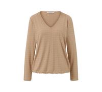 Tchibo - Strukturiertes Langarmshirt - Damen - Gr. M - braun