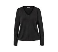 Tchibo - Strukturiertes Langarmshirt - Damen - Gr. M - schwarz