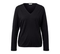 Tchibo - Strukturiertes Langarmshirt - Damen - Gr. XL - schwarz