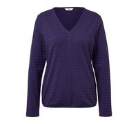Tchibo - Strukturiertes Langarmshirt - Damen - Gr. XXL - pflaume