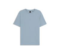 BOSS T-Shirt aus Stretch-Baumwolle mit Kontrast-Logo - Style TChup, 50473278 Hellblau L