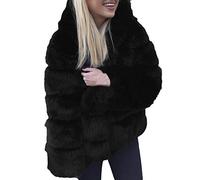 TDEOK Faux Fur Jacke Damen Langarm Pelzmantel Kunstfell Fellmantel Winter Kunstfell-Jacke Elegant Mantel Warm Fellmantel Pelzjacke Pelzmantel Winter Kunstfell Coat Winterjacke Felljacke