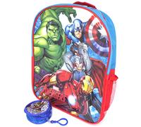 TDL Marvel Avengers Geschenkset Rucksack + Geldbörse - Offiziell Lizensiert - Backpack + Coin Purse - Gift Bundle