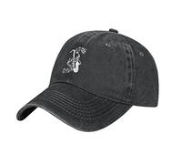 TDTRADD Baseball Cap Unisex Musik Noten Saxophone Klassisch Schwarz Unisex Musik Noten Saxophone Klassisch Schwarz, mehrfarbig, Einheitsgröße
