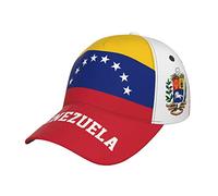 TDTRADD Venezuela-Flagge, Baseballkappe, Volldruck, Erwachsenen-Mütze, Patriotismus, Fans, Fußballkappe, Schwarz, mehrfarbig, Einheitsgröße