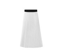 Tdvcpmkk Damen Faltenrock Frühling Sommer Herbst Casual Elegant Ausgestellt Knielang Große Größe Midi Rock, weiß, 40