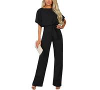 Tdvcpmkk Damen Jumpsuit Business Enge Taille Slim Jumpsuit, Schwarz , 36